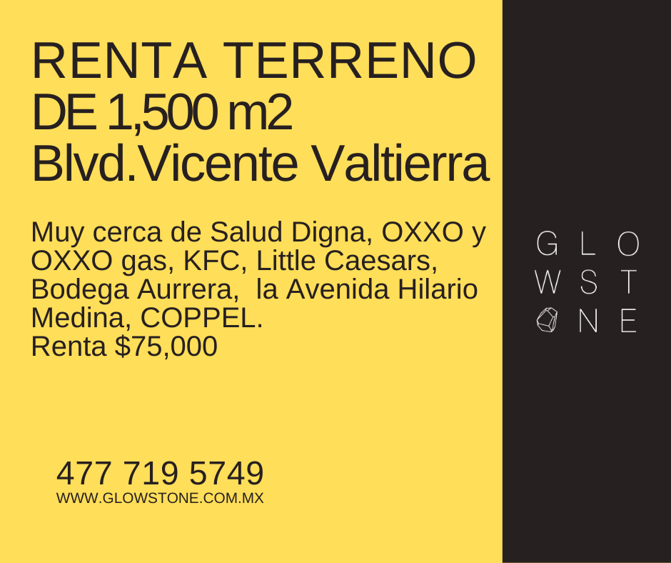 TERRENO EN RENTA VICENTE VALTIERRA