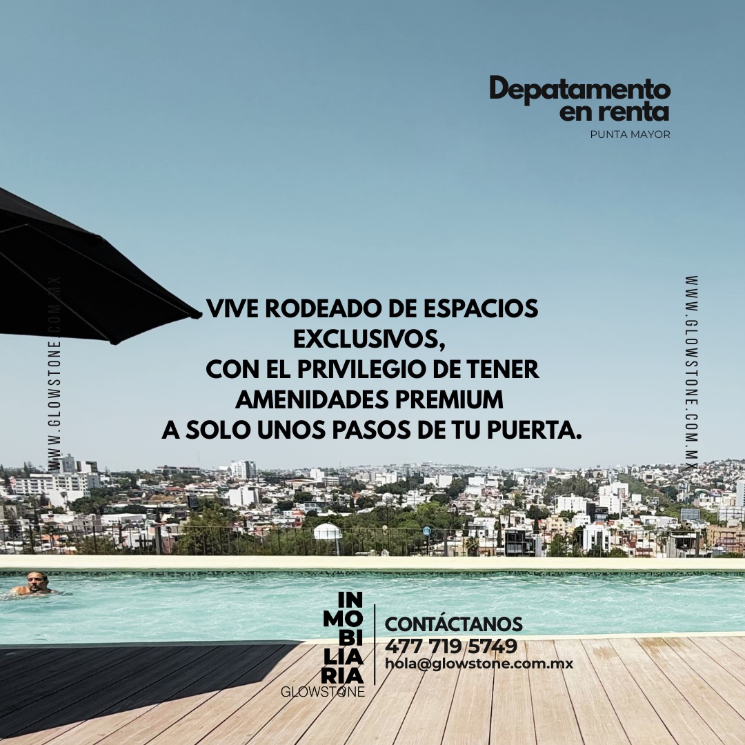 Departamento Amueblado en Renta en Torre Punta Mayor León Guanajuato | Zona Norte Premium Frente a Plaza Mayor