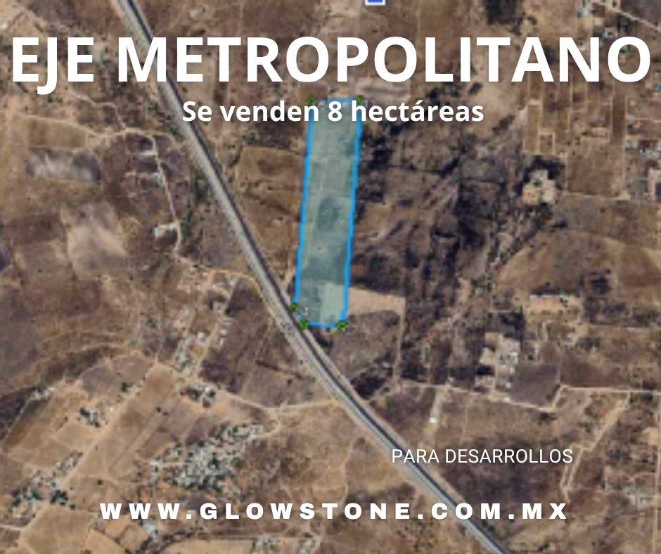 Terreno en Venta sobre Eje Metropolitano León Silao | 8 Hectáreas con 138 m de Frente