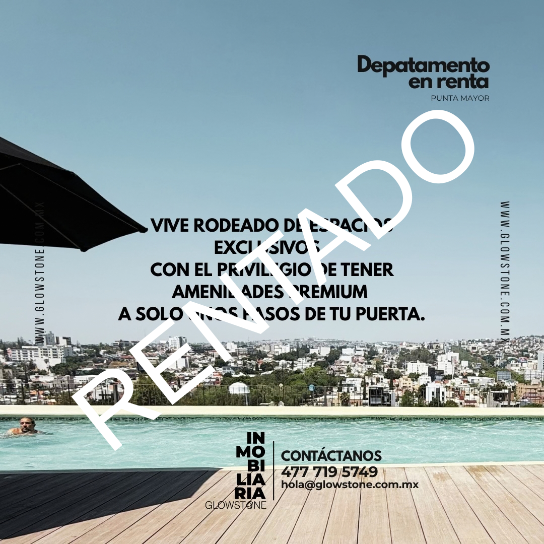 Departamento Amueblado en Renta en Torre Punta Mayor León Guanajuato | Zona Norte Premium Frente a Plaza Mayor